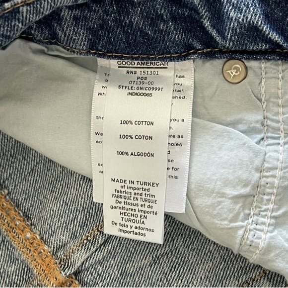 NWT Good American Women's Good 90s Icon Straight Leg Jeans Size 14_32 Blue - Picture 4 of 9